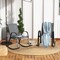 2-Piece Outdoor Rocking Chair Set with Metal Frame and Breathable Fabric Seat for Patio or Porch